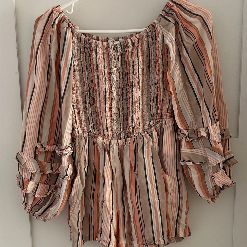 Ella Moss Multicolor Striped Garment